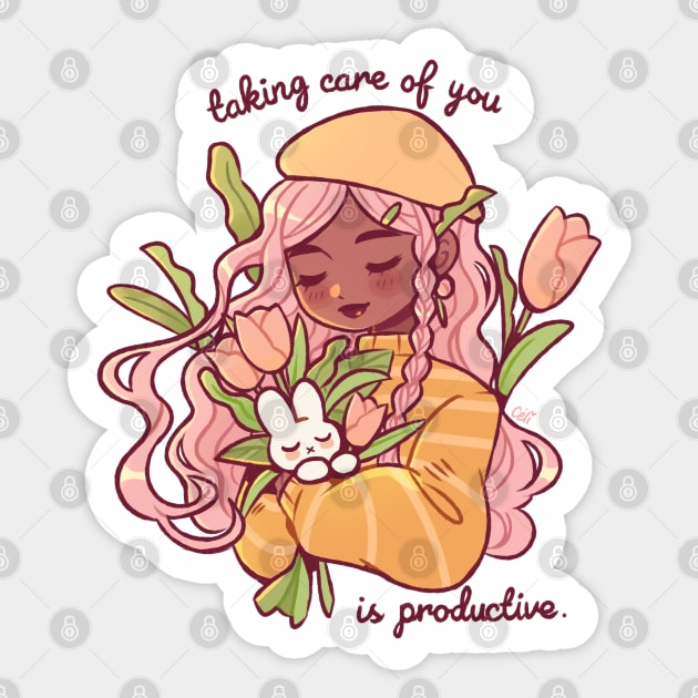 rest is not a waste, taking care of you is productive Sticker by pianta